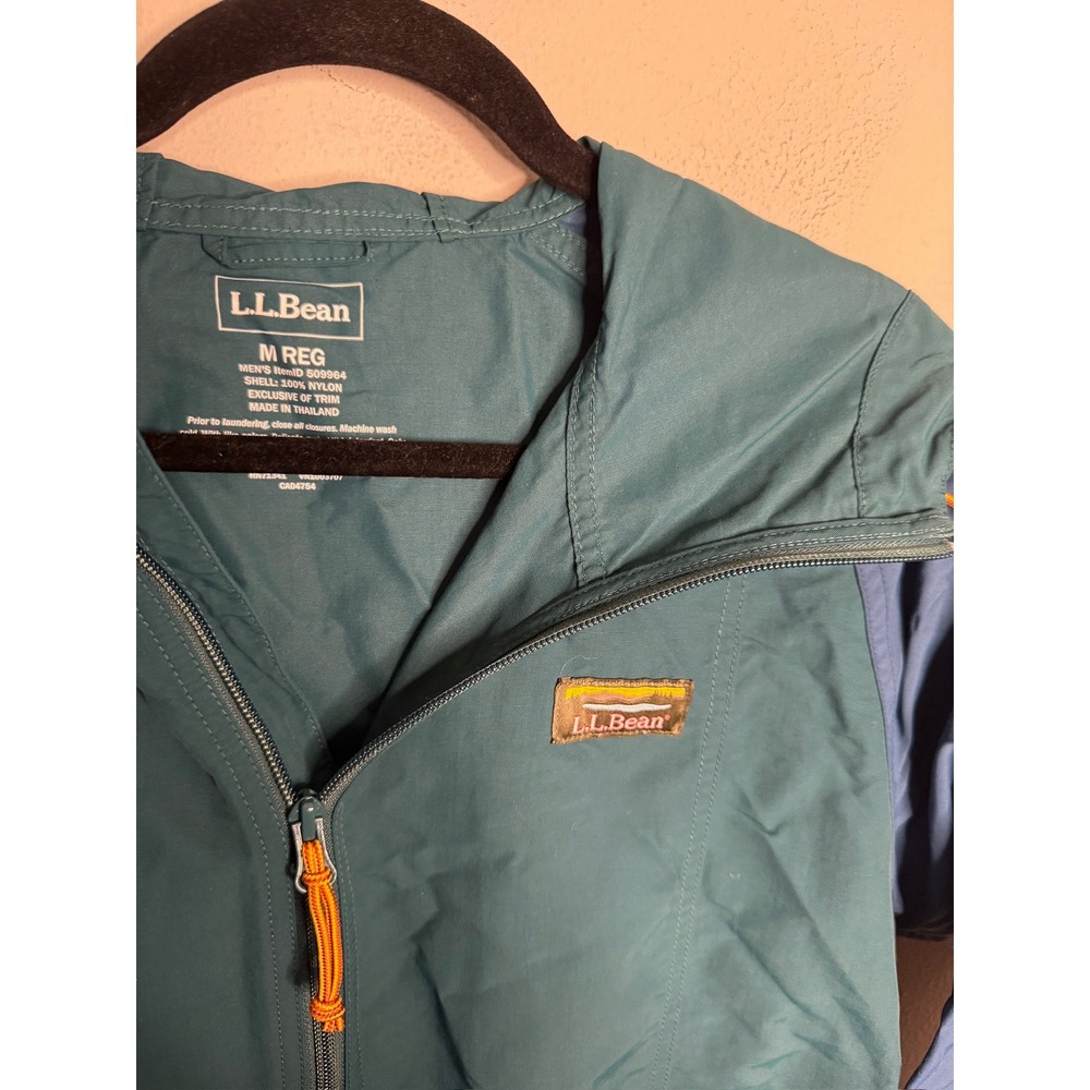 LL Bean Mens Mountain Classic Full Zip Anorak Jacket Multi Color Medium Reg - Picture 5 of 6